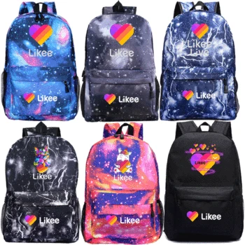 

Likee Video App Backpack Comfortable Students School Bags Likee Live Teenagers Daily Book Bags Travel Rusksack Laptop Backpack