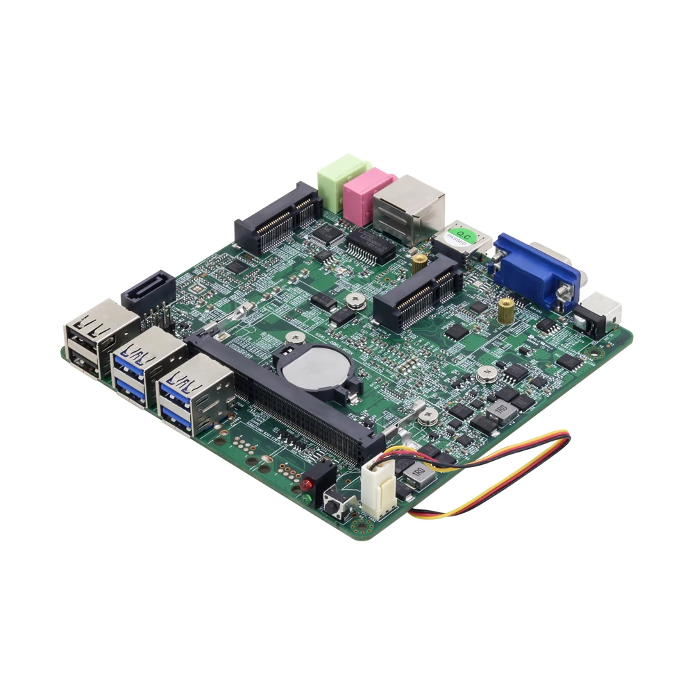 Intel Core i7-7500U Мини ПК материнская плата 4* USB3.0 2* USB2.0 VGA HDMI Mini PCIE WiFi Bluetooth mSATA SATA DDR3L Gigabit LAN 12 В 5A