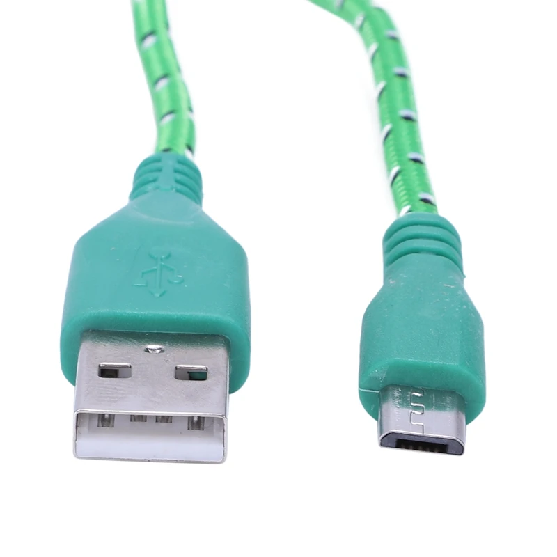 Универсальный 3M/10FT мини USB нейлоновый сетчатый кабель для передачи данных для samsung Galaxy S6