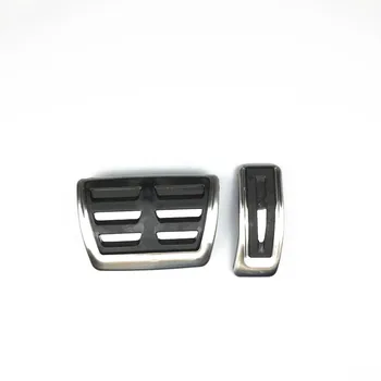 

Stainless steel 2pcs Accelerator Brake Pedal Decoration Decals For Porsche Cayenne 2018 Car Interior Modified Styling