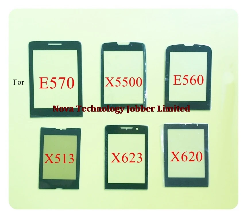 Wyieno черный стеклянный экран для Philips Xenium E570/X5500/E560/X623/X513 стеклянная линза для экрана внешняя Передняя панель 10 шт./лот - Цвет: tell models Mix