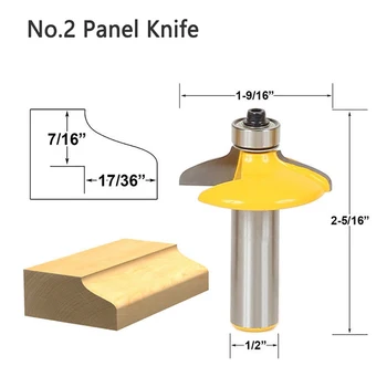 

4 Bits Ogee Router Bit 1/2 Inch Shank Drawer And Cabinet Door Front Edging Router Bit Milling Cutter Tool Drilling Milling