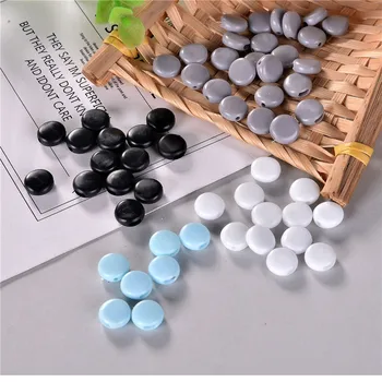 

5pcs/bag 12.5mm Flat Adjustment Mask Buckle Beads Silicone Bottons for Mask Elastic Cord Stopper Rope Lock DIY Strap Cord End