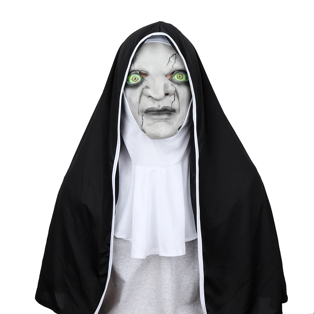 Nun ужас маска на Хэллоуин вечеринку фестиваль Косплей страшные валак латексные маски на все лицо шлемы реквизит с прямой поставкой