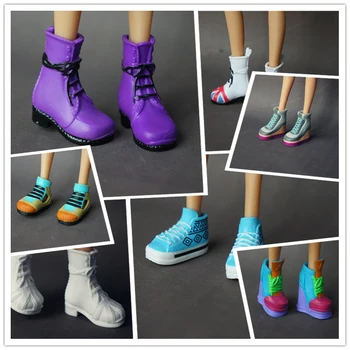 

1/6 Doll Accessories Fashion Sneaker Flat Shoes Genuine Sandals Shoeshigh-heeled shoes for Barbie Doll Shoes