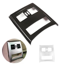 Для BMW 3 серии E90 2005-2011 2012 интерьер автомобиля задний кондиционер вентиляционное отверстие выход анти-удар углеродного волокна Текстура Обложка Декор