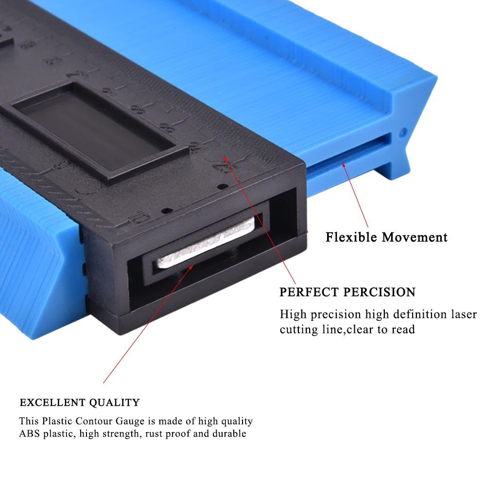 10 дюймов контурный прибор измерение линейка контурный дубликатор для неправильной формы измерение плитки ламината древесины маркировочный инструмент