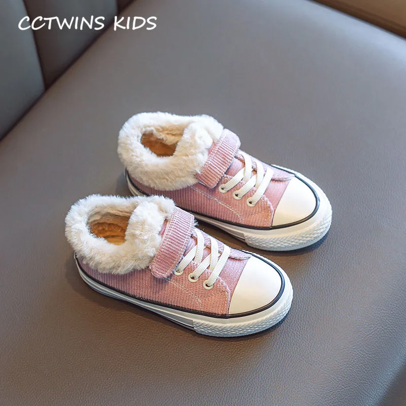 CCTWINS/детская обувь; коллекция года; зимняя модная повседневная обувь для маленьких мальчиков; Брендовые спортивные кроссовки для девочек; теплые кроссовки для малышей; Цвет Черный; FC2711 - Цвет: Thin Pink