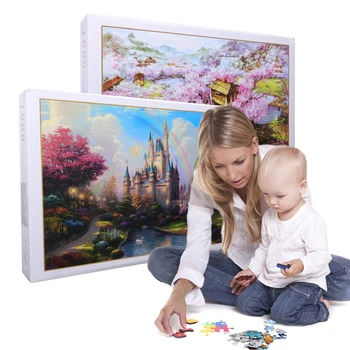 

1000 Pieces Paper Puzzles for Adults,Landscape Puzzles, Educational Toys for Adult Kids Birthday Gift