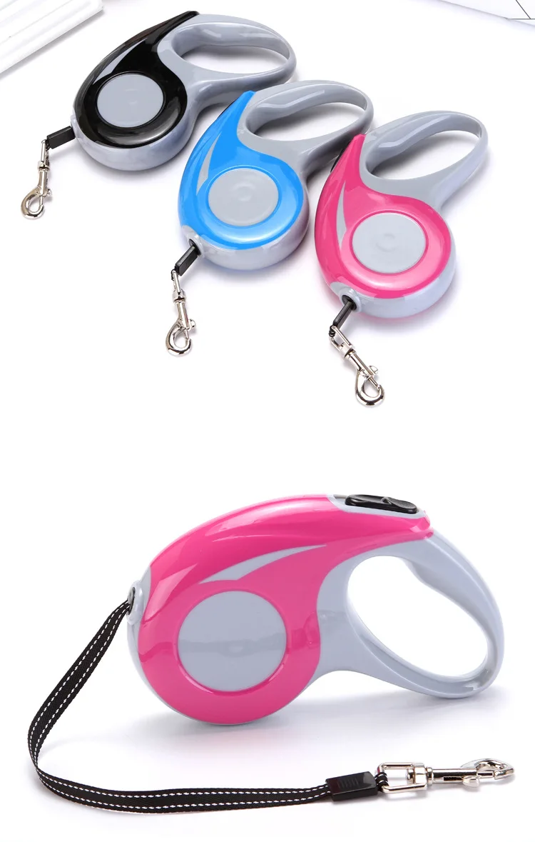 Выдвижной Поводок для собак автоматическая телескопическая собачья веревка