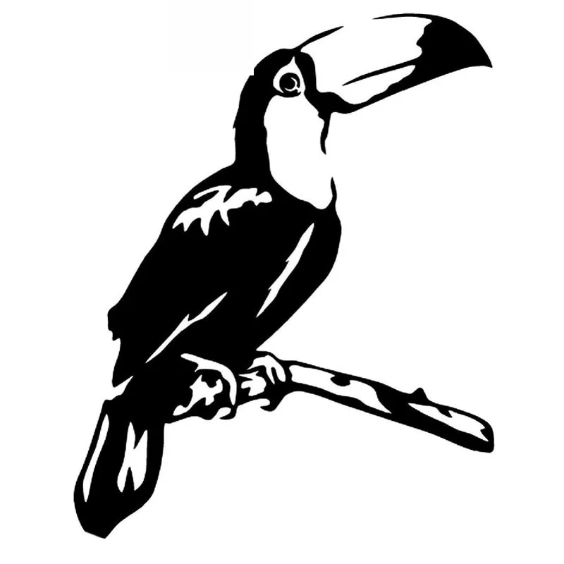 Модель автомобиля Toucan на ветке дерева красиво украшенная наклейками ПВХ