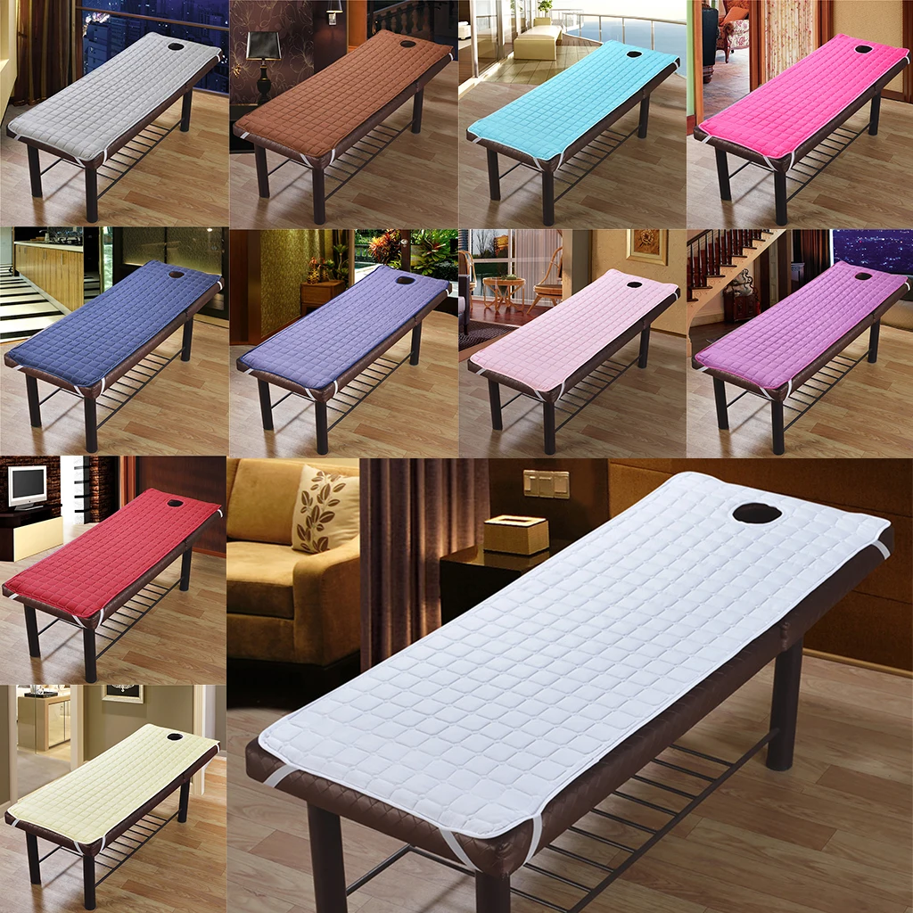 Soft Beauty Massage Table Cover, SPA Bed Cover Sheet, Mattresses Protector With Breath Hole - 180x60cm