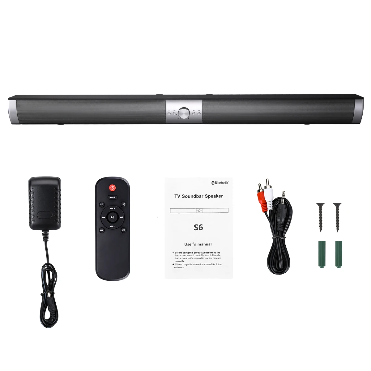 Portable Subwoofer Speaker 3D Wireless bluetooth HIFI Stereo Soundbar Remote Control NFC Wall Mount