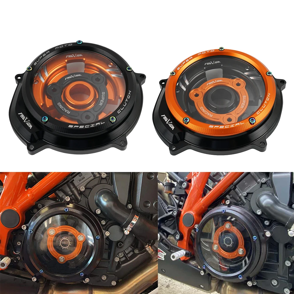 Прозрачная крышка сцепления двигателя для KTM 1290 Super Duke R/GT 1050 1090 1190 Adventure R/S/T 2014-2021 2015