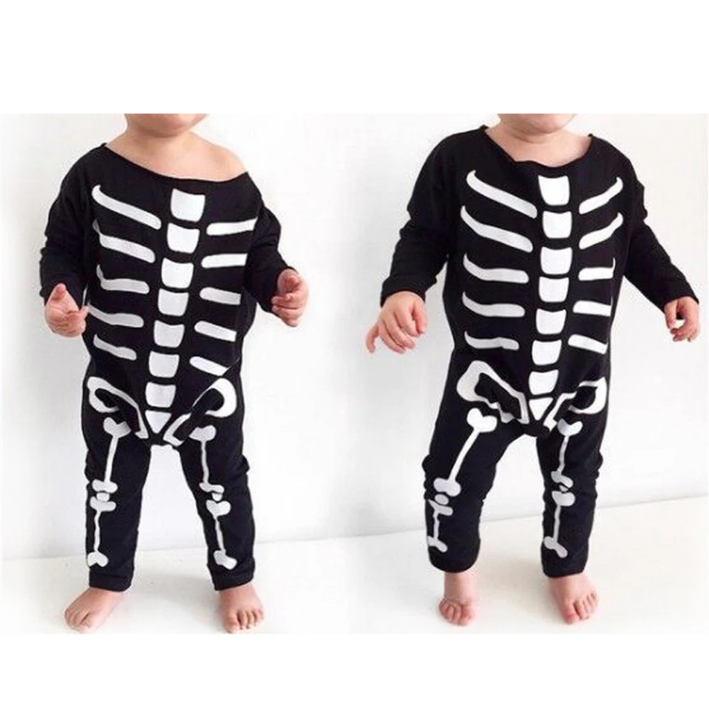 Halloween Ghost Party Costume Baby Kid Boy Girl Romper Bodysuit Outfit Jumpsuit
