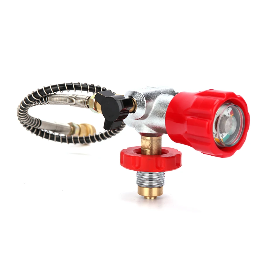 

PCP Scuba Diving Valve CO2 Upgraded Filling Station for Carbon Fiber Cylinder Air Inflation to Small HPA Tank Refill Adapter