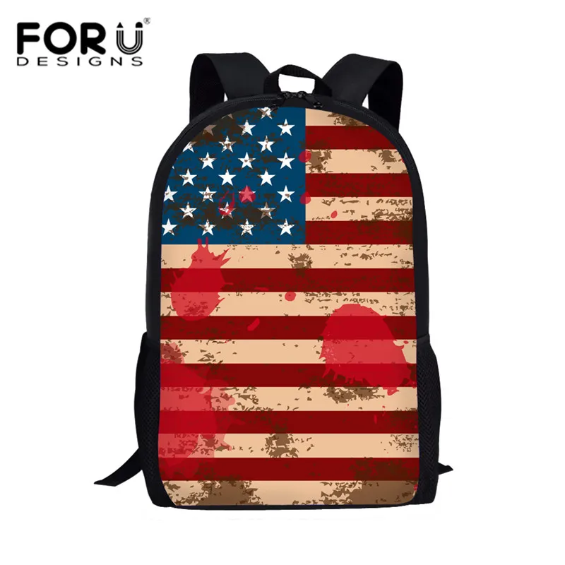 Классический рюкзак с флагом Великобритании, США, для детей, для начальной школы, рюкзак, для начальной школы, художественная живопись, американский флаг, школьный рюкзак, персонализированный Рюкзак - Цвет: L5587C
