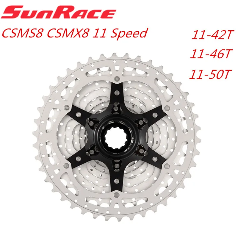 Sunrace CSMS8 CSMX8 Bike Cassette 11 Speed Wide Ratio Freewheel 11-42T 11-46T