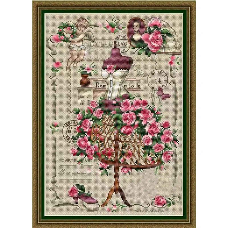 ZZ1595 DIY Homefun Cross Stitch Kit Packages Counted Cross-Stitching Kits New Pattern NOT PRINTED Cross stich Painting Set cross stitch kits