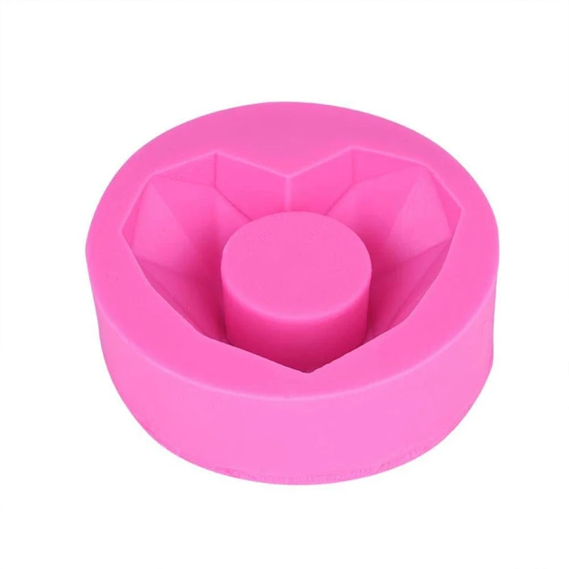 1 PC Heart Flower Pot Silicone Mold- Succulent Plant Vase Gypsum Cement Molds Concrete Clay Mould, Ashtray Resin Moulds, Candle
