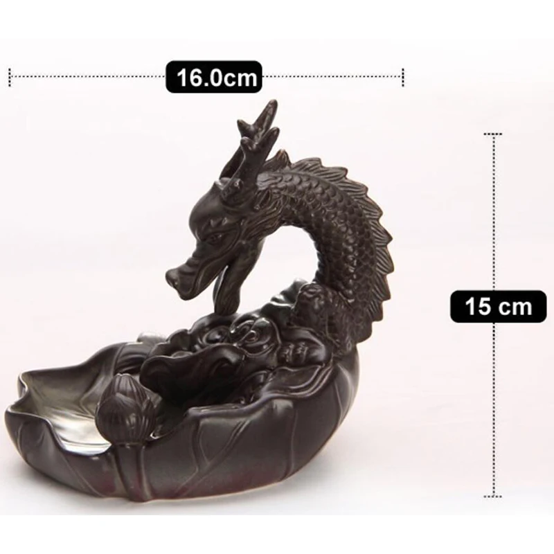 Керамический домашний декор 16*15*15 см В Форме Дракона, курильница для благовоний, ретро буддистские товары для студии йоги, фарфор ручной работы