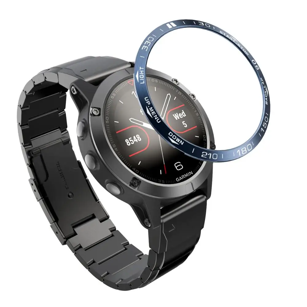 Сменный Чехол для Garmin Fenix 5, смарт-часы с циферблатом, стильное кольцо для Garmin Fenix 5, защитное кольцо против царапин - Цвет: B Blue white