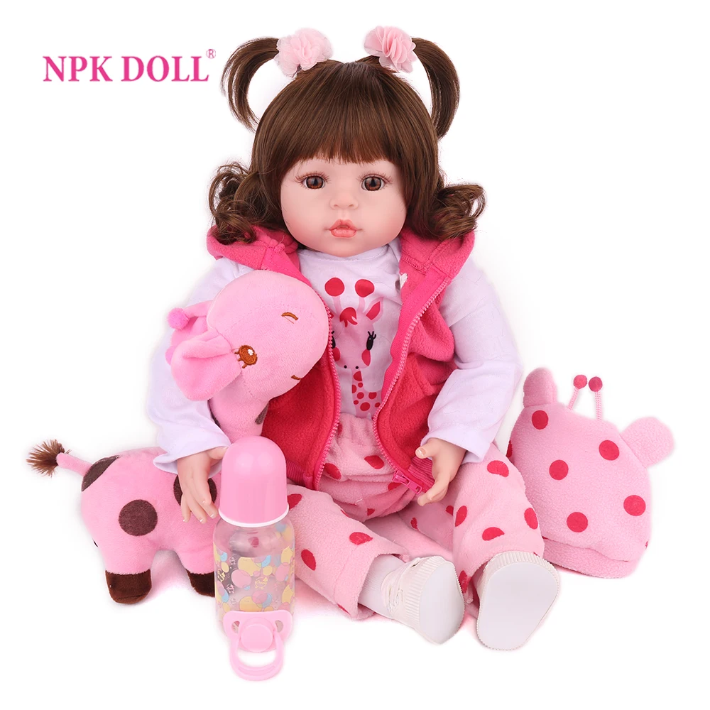 Кукла новорожденная NPKDOLL 18 дюймов новая силиконовая кукла милая мягкая виниловая