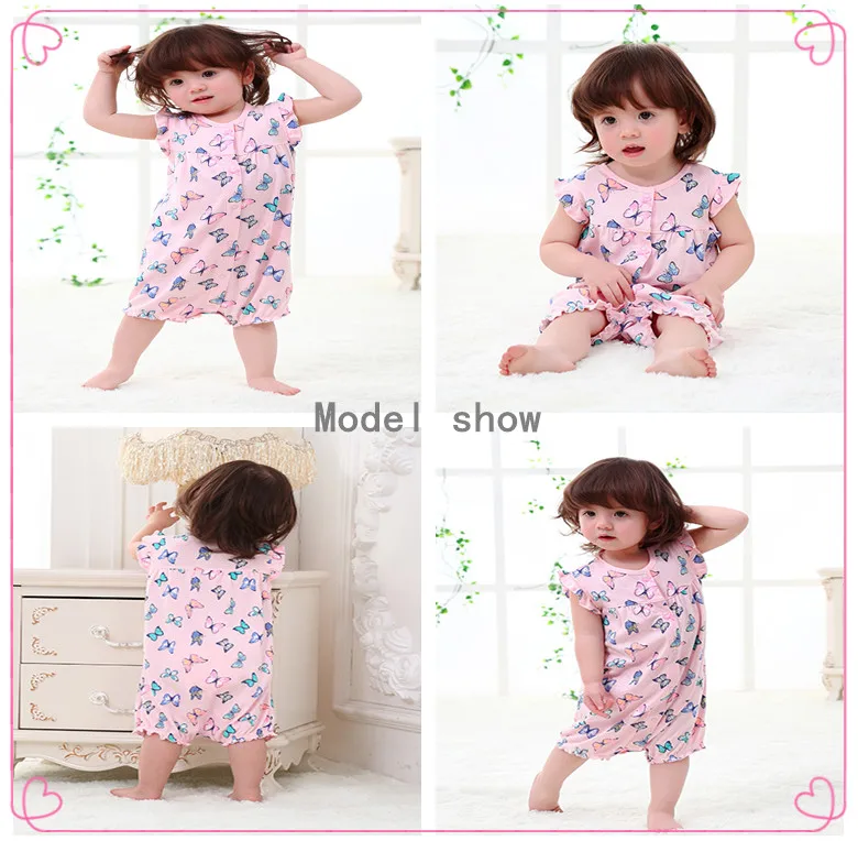 Baby Jumpsuit Cotton  2020 Summer Baby Rompers Newborn Girl Boy Baby Clothes Kids Jumpsuits High Quality Cute 100%Cotton Short Sleeve Baby Clothes Set Cute Infant Baby Girls Romper