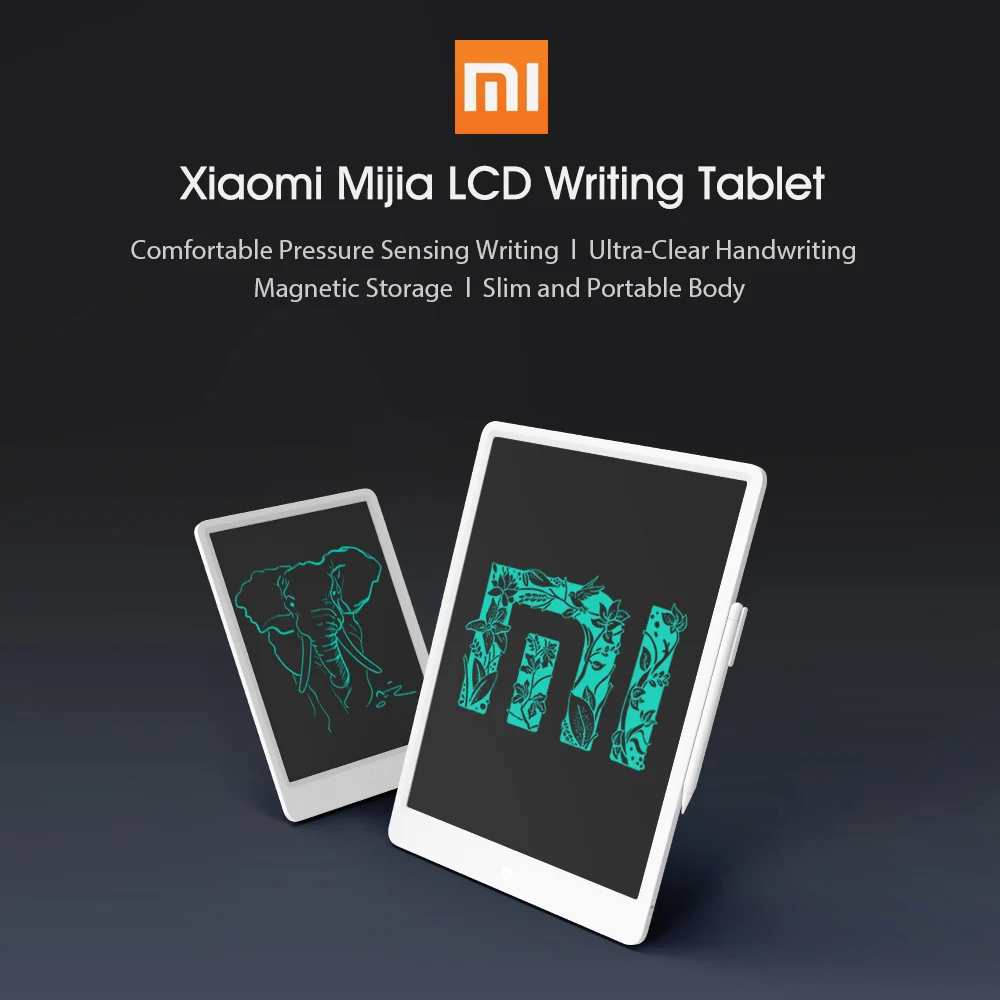 Xiaomi Mijia, ЖК-планшет, доска, Электронная, маленькая, классная доска, безбумажный блокнот для рукописного ввода, графическая доска для ребенка