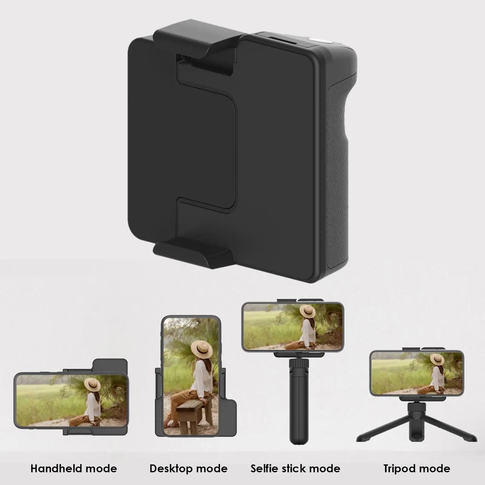 

Mobile Phone Selfie Handle Grip Bluetooth Photo Stabilizer Holder with Shutter Release 1/4 Screw Phone Stand