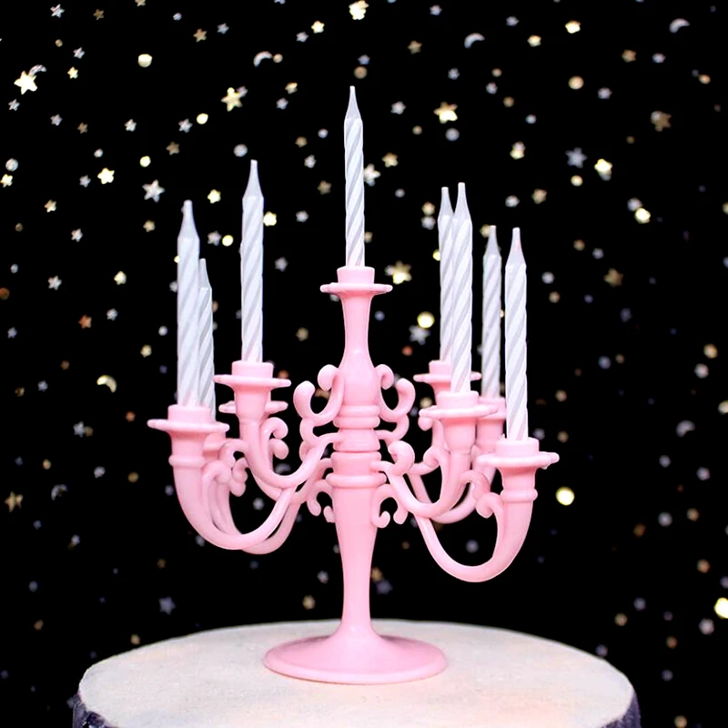 20 шт./лот подсвечник торт Топпер подсвечники свадебные украшения с днем рождения свечи для торта топперы Детские сувениры подарок