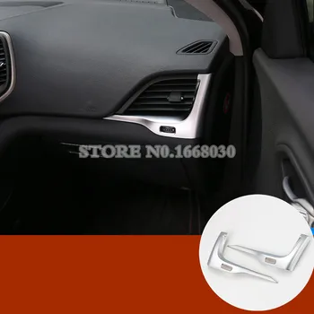 

Interior Dashboard Side Air Vent Outlet Cover 2pcs For Jeep Cherokee 2014-2016
