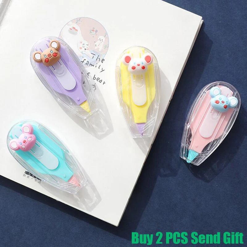 1 Piece Fashion Design Cute Cartoon School Student Correction Tape Office Writing Correct Tools Buy 2 PCS Send Gift | Канцтовары для