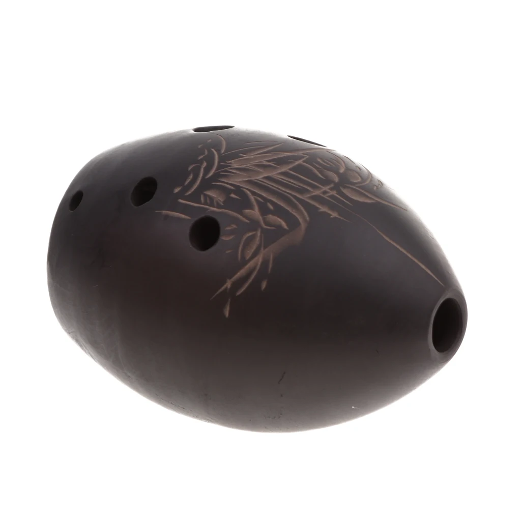 Chinese Clay Ocarina 8 Holes Xun Musical Instrument for Crafts Decoration