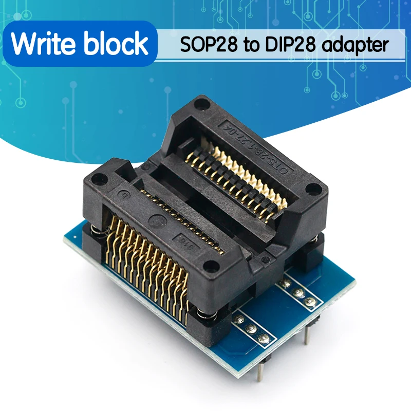 SOP28 к DIP28 адаптер гнездо широкий 300mil IC SOIC28 SOP16 DIP16 SOP20 DIP20 программатор
