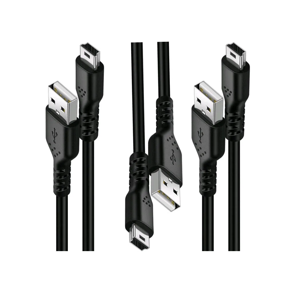 Кабель USB 2.0 типа A-Mini B для зарядки и передачи данных совместимый с контроллером PS3
