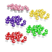 100 шт миниатюрный пейзаж гриб набор садовый орнамент для растений Сказочный бонсай Декор миниатюрный кукольный домик ремесло садовый орнамент