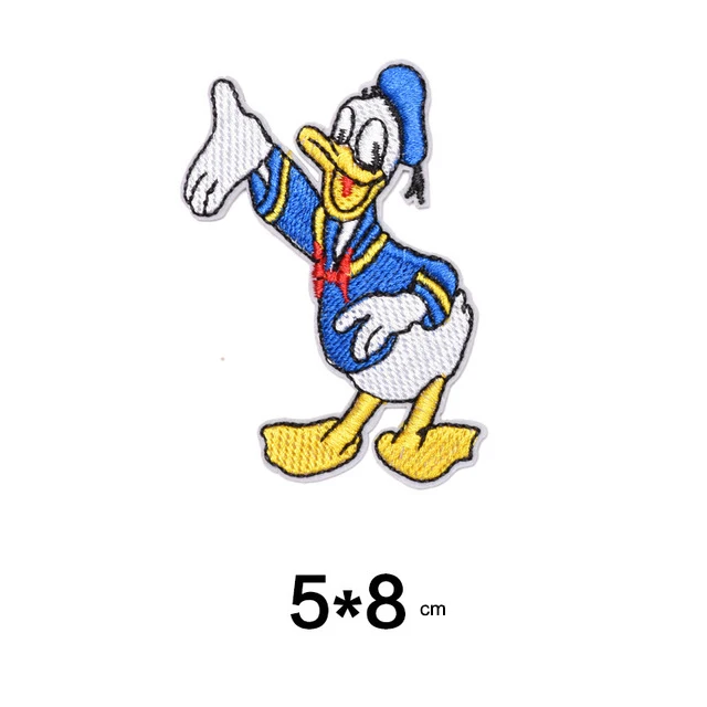 Cartoon embroidered patches Donald Duck embroidered badges
