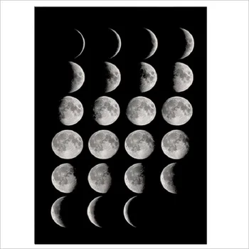 

Cotton Linen Doorway Curtain Geometric Black And White Moon Porch Partition For Home Decoration Curtains For Kitchen Living Room