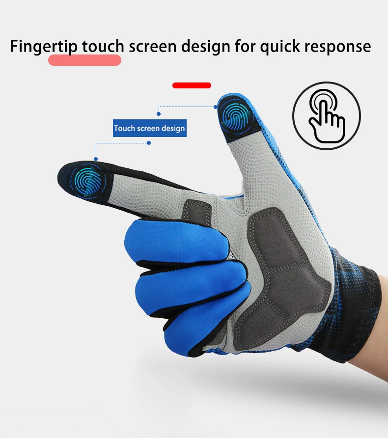 Giyo Luvas de Bicicletas Thermal Fleece Cycling Gloves Autumn Winter Sport Full Finger Mittens MTB Road Bike Touch Screen Glove 3