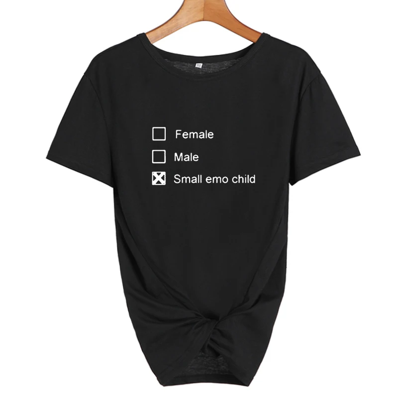 Летняя Милая женская футболка для мальчиков и девочек с эмо, топы, tumblr, забавная фраза, семейные вечерние Подарочная футболка, женская одежда