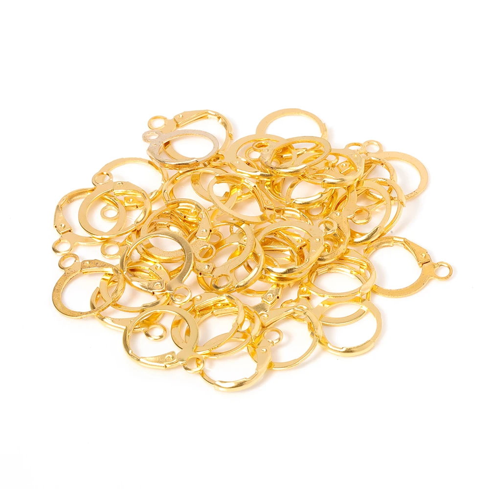 50pcs Metal Earring Making Accessories Rhodium Earring Clasps Hooks Findings With Loop Clasp Round Base For Jewelry Making Diy 50pcs Metal Earring Making Accessories Rhodium Earring Clasps Hooks Findings With Loop Clasp Round Base For Jewelry Making Diy