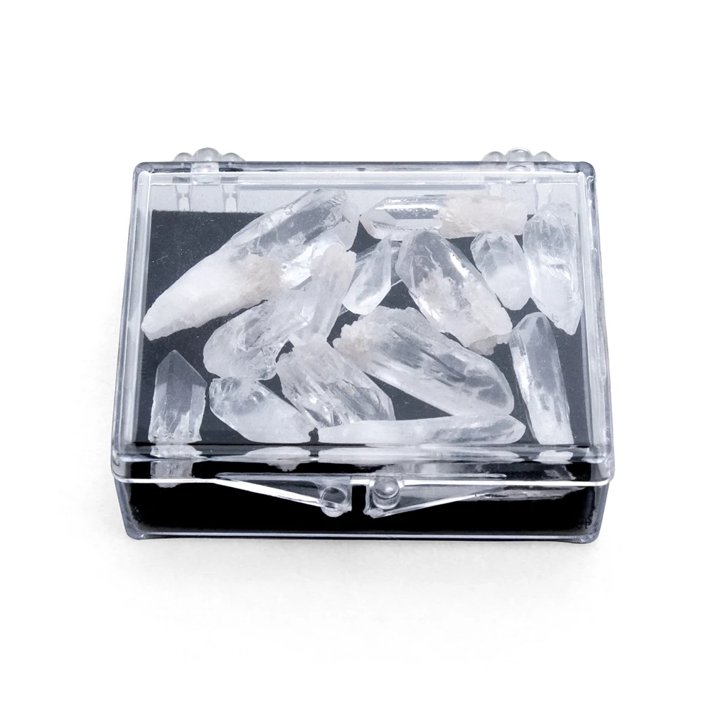 

1 Box Rock Crystal Pillar Cluster Natural Quartz Column Specimen Collection Decoration Healing Crystal Mineral Stones