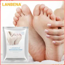 LANBENA отшелушивающая маска для ног только одна пара тщательно удаляет омертвевшую кожу в течение 2-7 дней маска для ног пилинг кутикулы пятки
