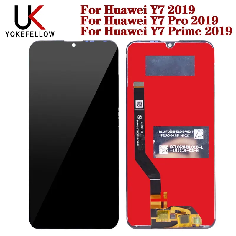 

For Huawei Y7 2019 LCD Display Screen With Touch Screen Assembly 100% Tested LCD for Y7 Prime 2019 / Y7 Pro 2019 Display
