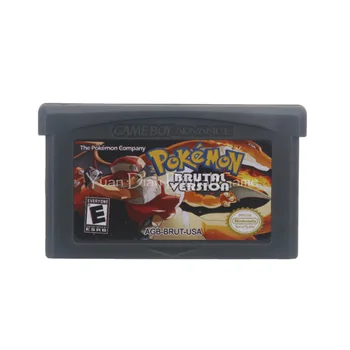 

For Nintendo GBA Video Game Cartridge Console Card Poke Series Brutal Version English Language US Version