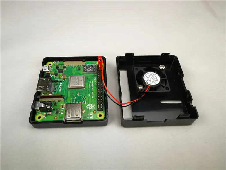 BLK Case and Fan Raspberry Pi 3 Модель A Raspberry Pi 3 A+ Корпус+ вентилятор охлаждения акриловый корпус ABS Raspberry Pi 3A+ чехол - Цвет: BLK Case and Fan