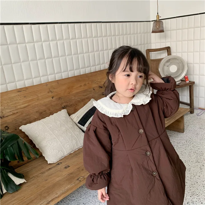 Toddler Girl Clothes Baby Boy Clothes Girl Winter Jacket Girls Winter Coat Ruffles Korean Thicken Clothings