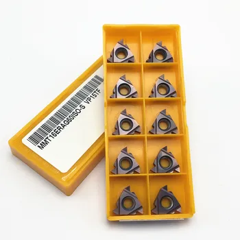 

10PCS 16IR 16ER AG60 VP15TF UE6020 US735 thread turning tool carbide blade CNC lathe slotted thread knife 11ERAG60 11IRAG60