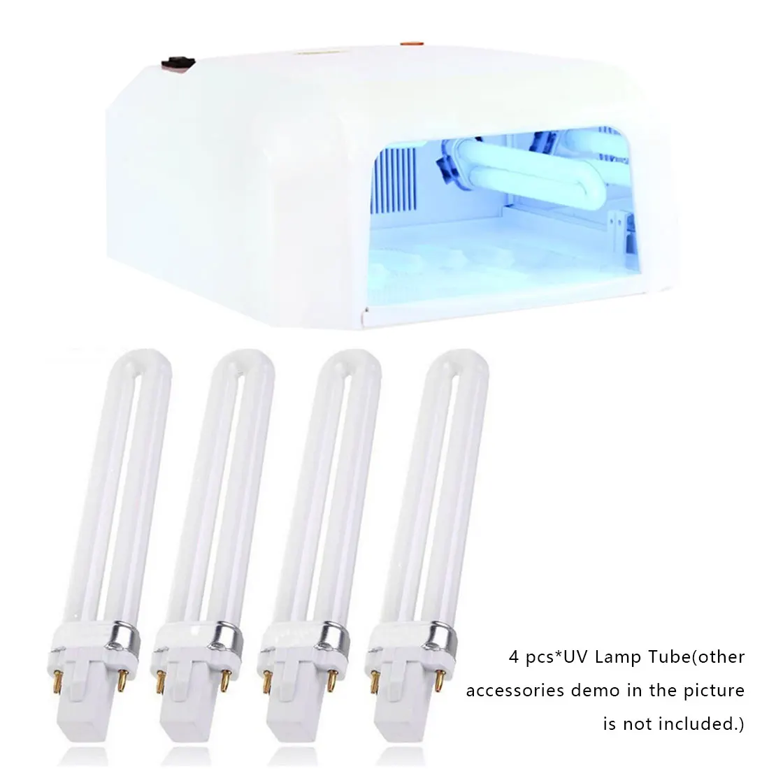 8/36W UV Lamp Gel Nail Dryer For UV Nail Gels Polish White UV Nail Lamp Curing Nail Art Tools 3 UV Lamps 120s Quick Dry Glue